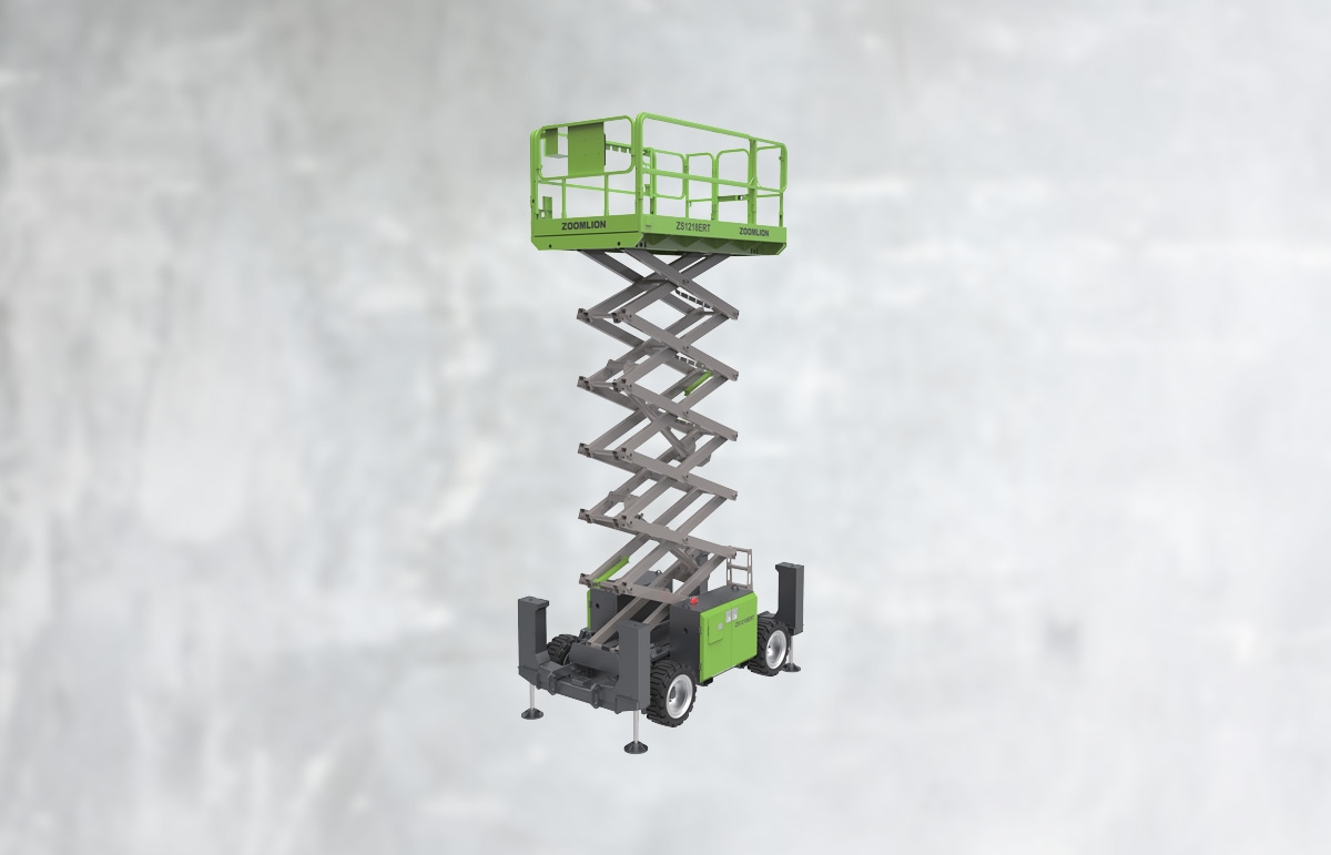 Elektrische gel&auml;ndeg&auml;ngige Scherenarbeitsb&uuml;hne ZS1218ERT